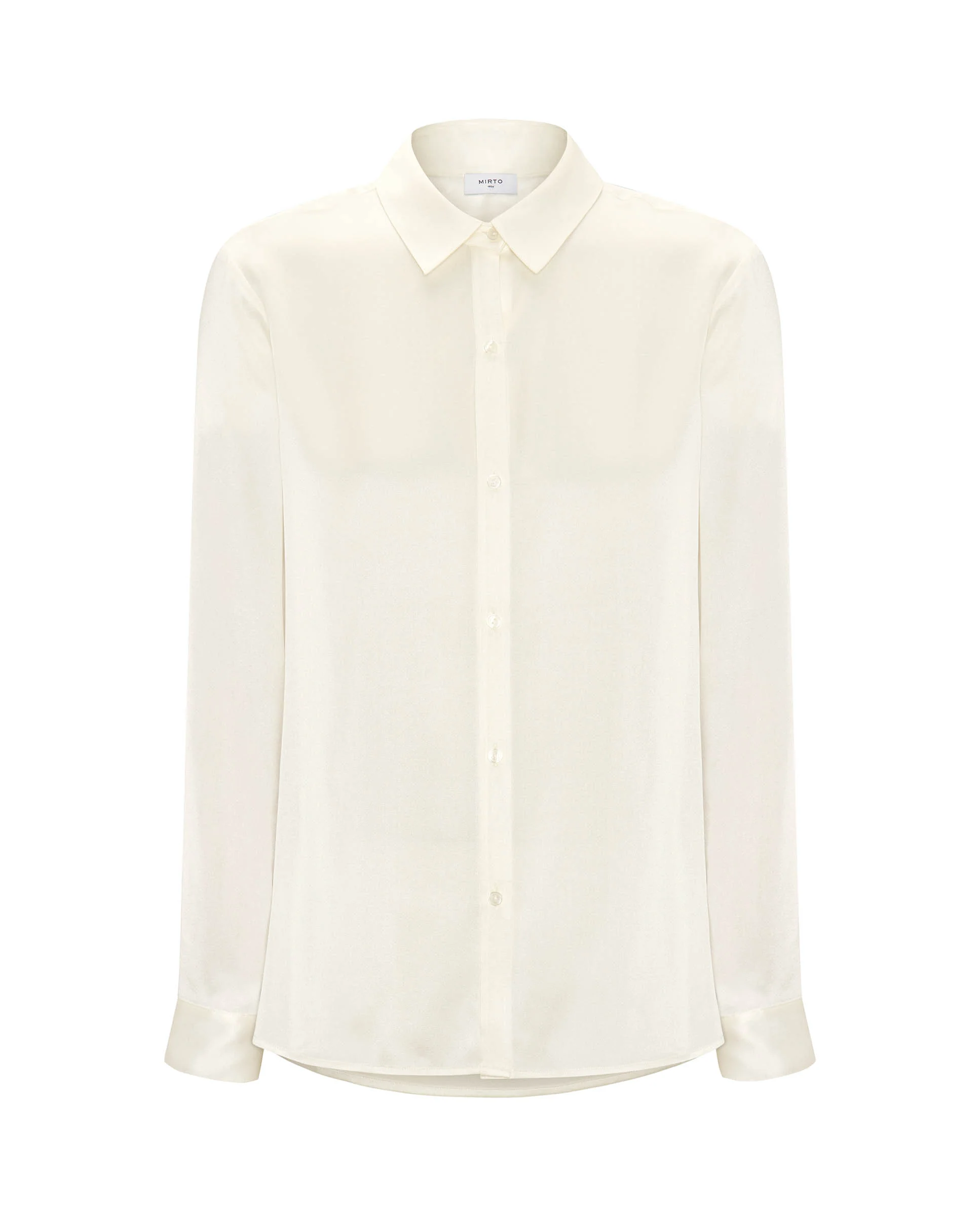 Blusa blanca de seda - Image 4