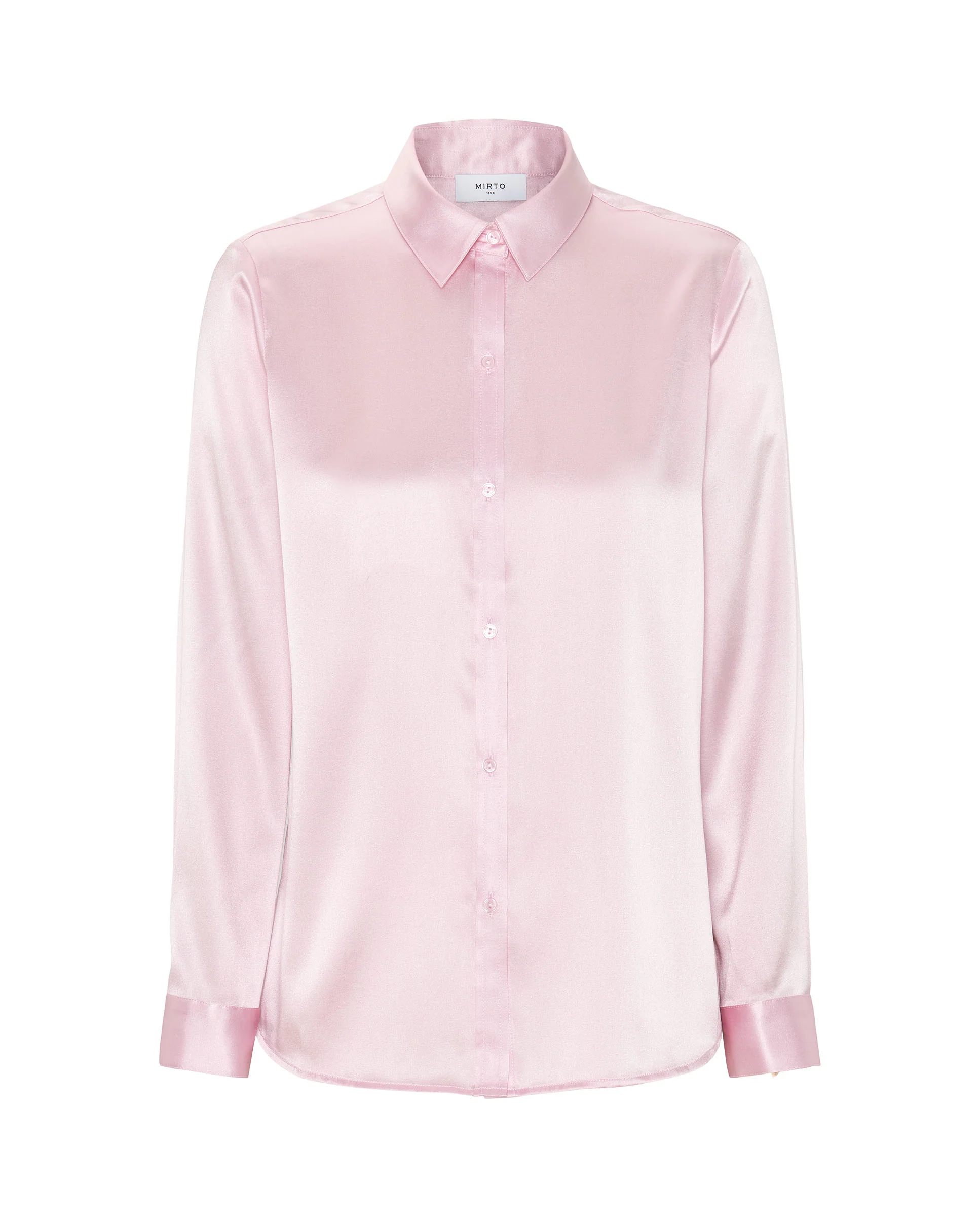 Blusa de seda elástica rosa - Image 4