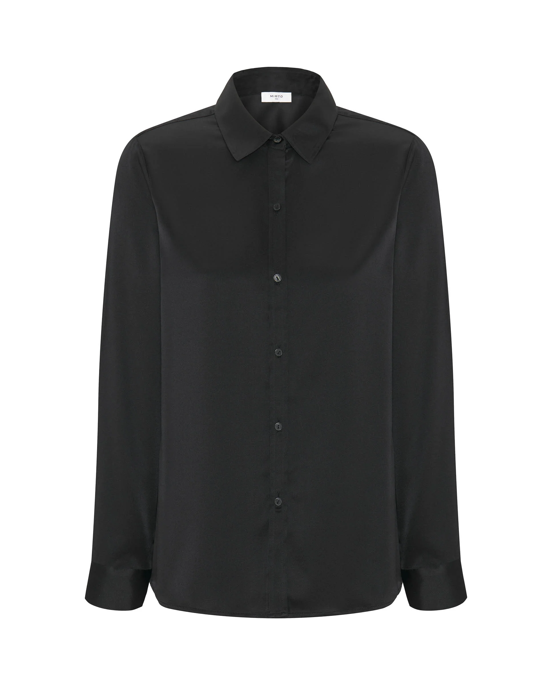 Blusa negra de seda - Image 4