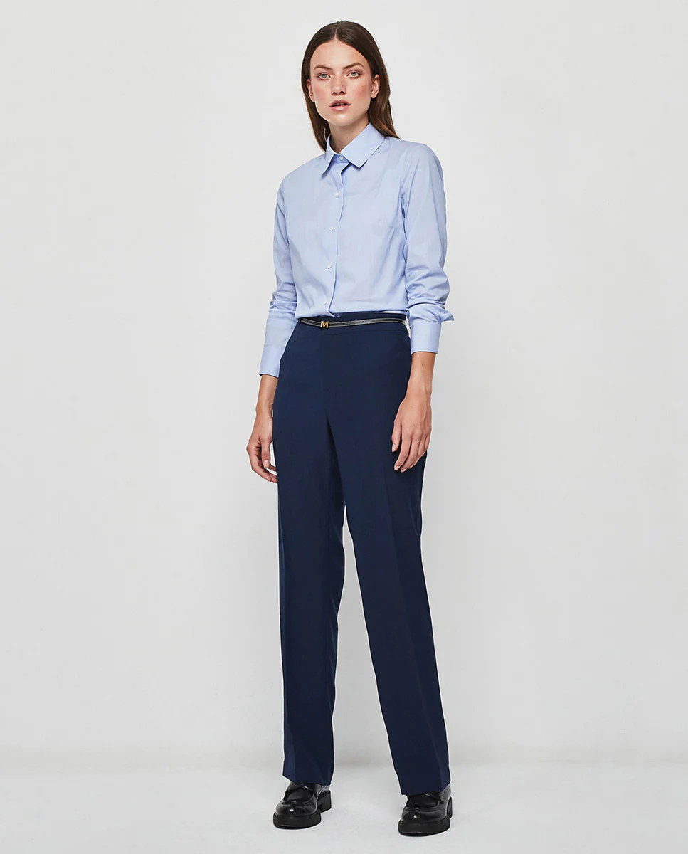 Camisa azul básica - Image 4