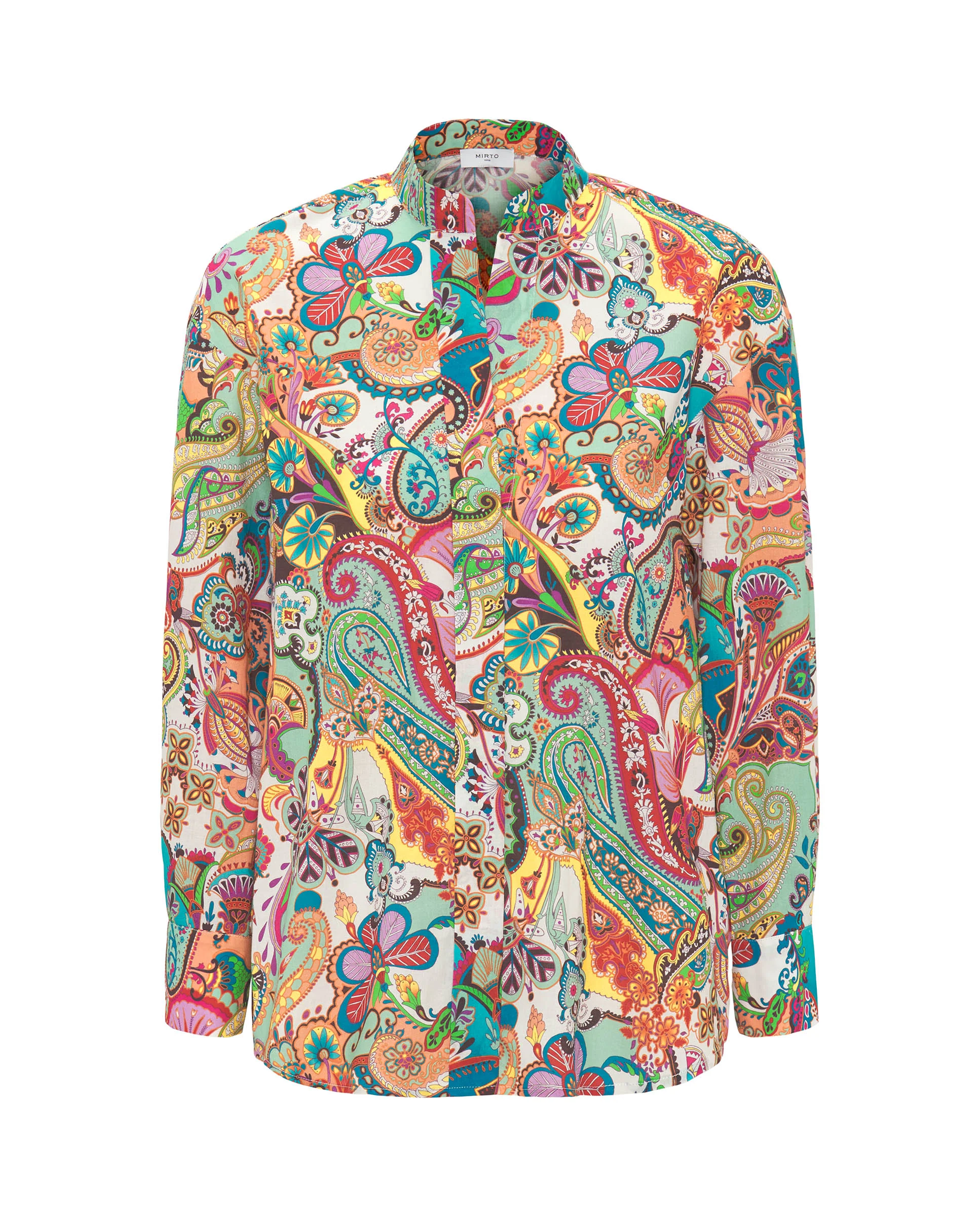 Camisa multicolor estampado paisley algodón - Image 4