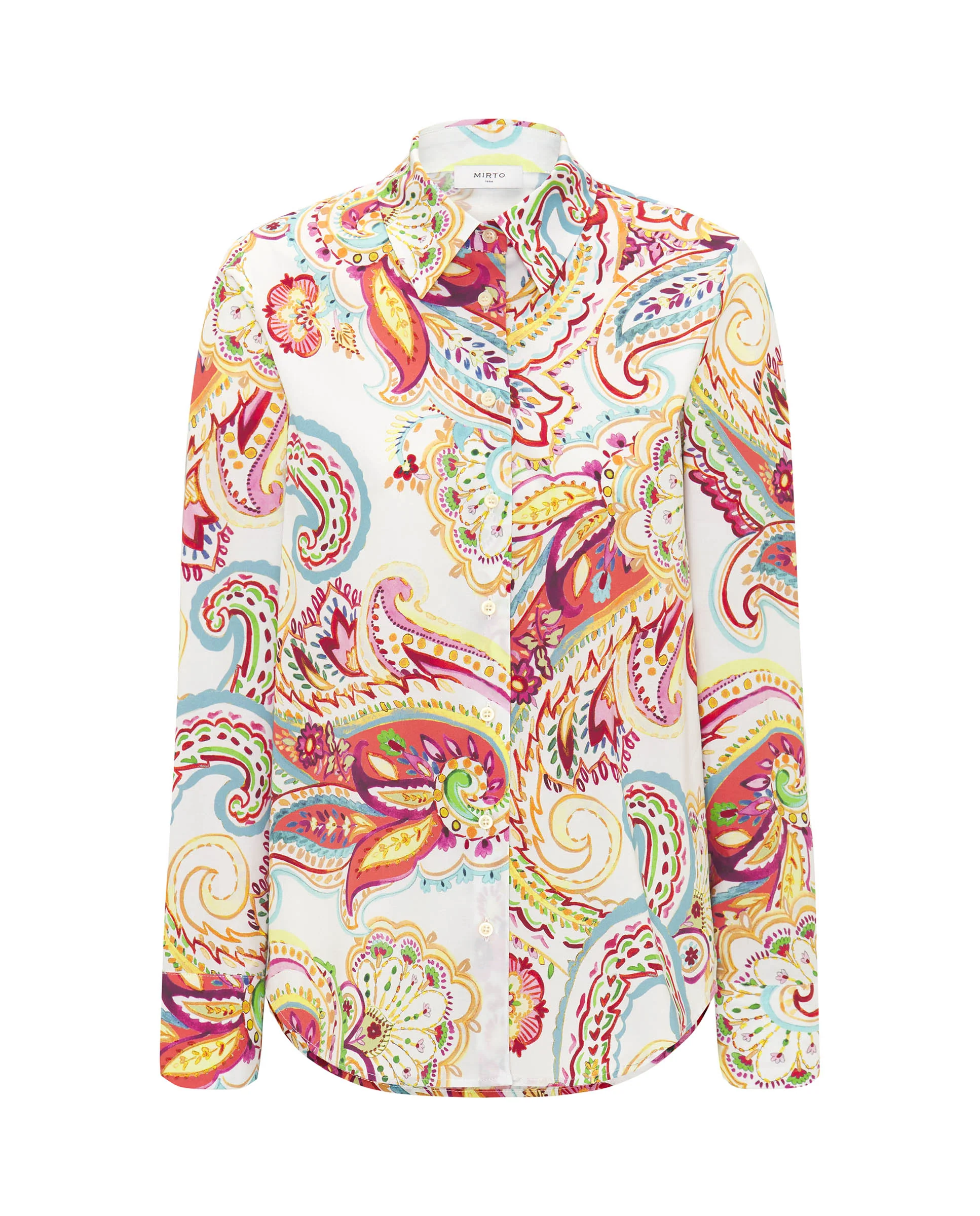 Camisa multicolor estampado paisley algodón - Image 4