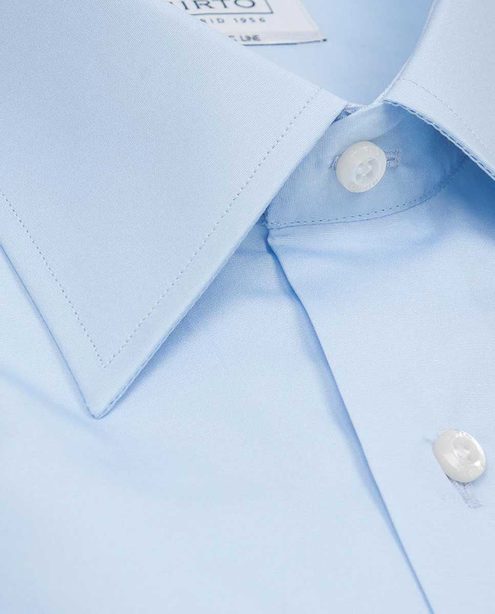 Camisa vestir popelín azul - Image 5