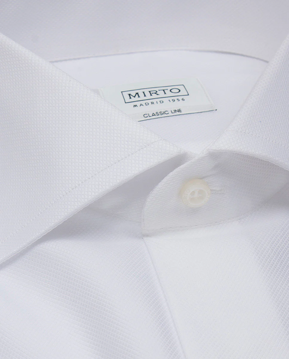 Camisa vestir puño doble blanco - Image 6