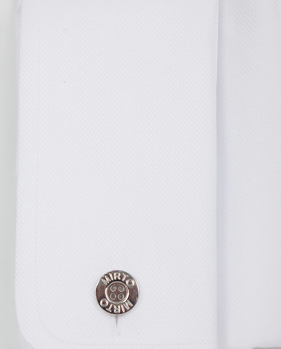 Camisa vestir puño doble blanco - Image 7