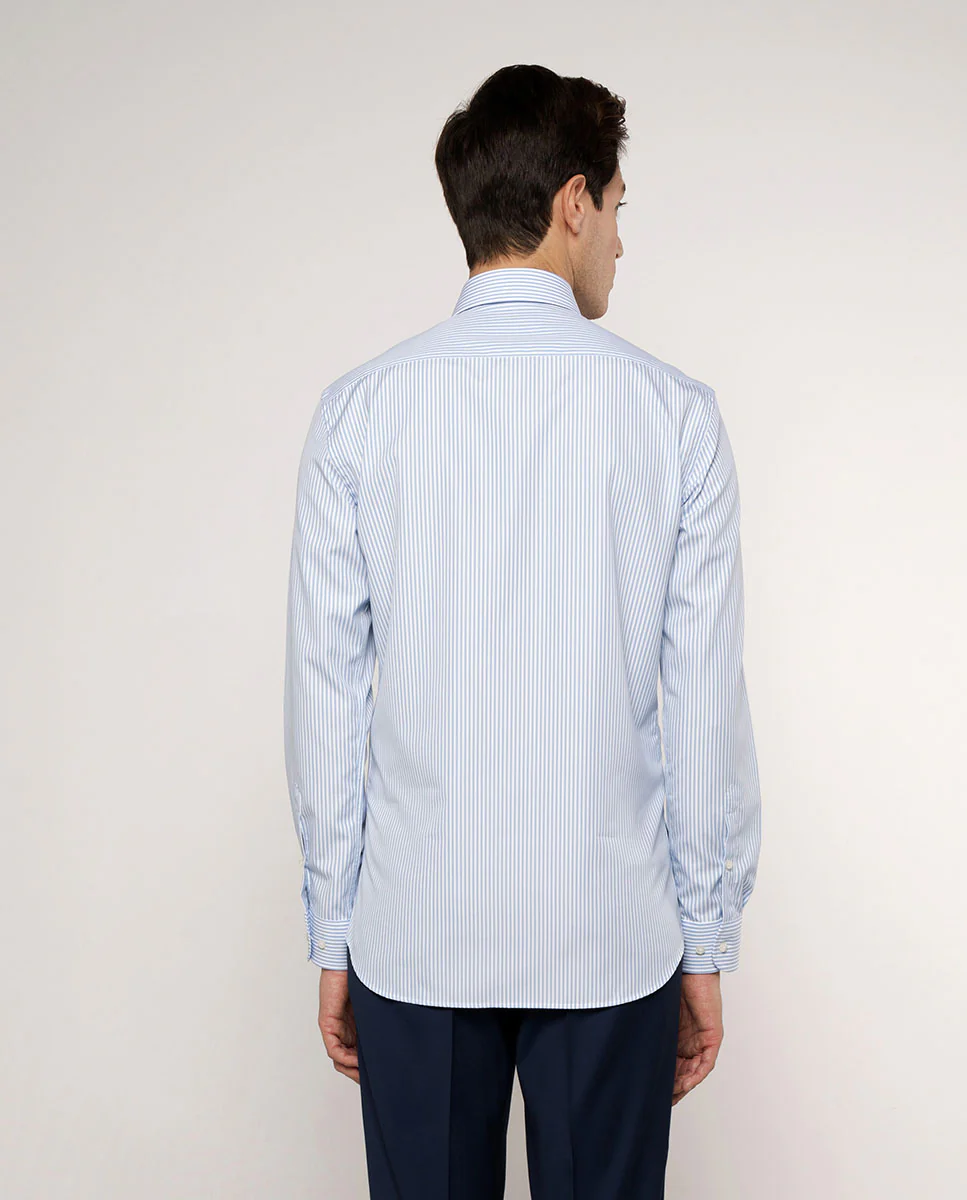 Camisa vestir rayas azul - Image 3