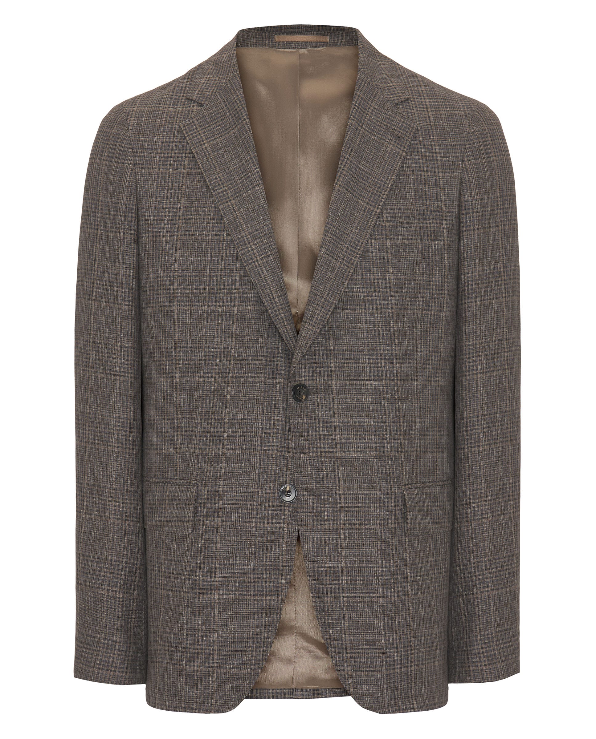 Chaqueta de cuadros marrones - Image 4