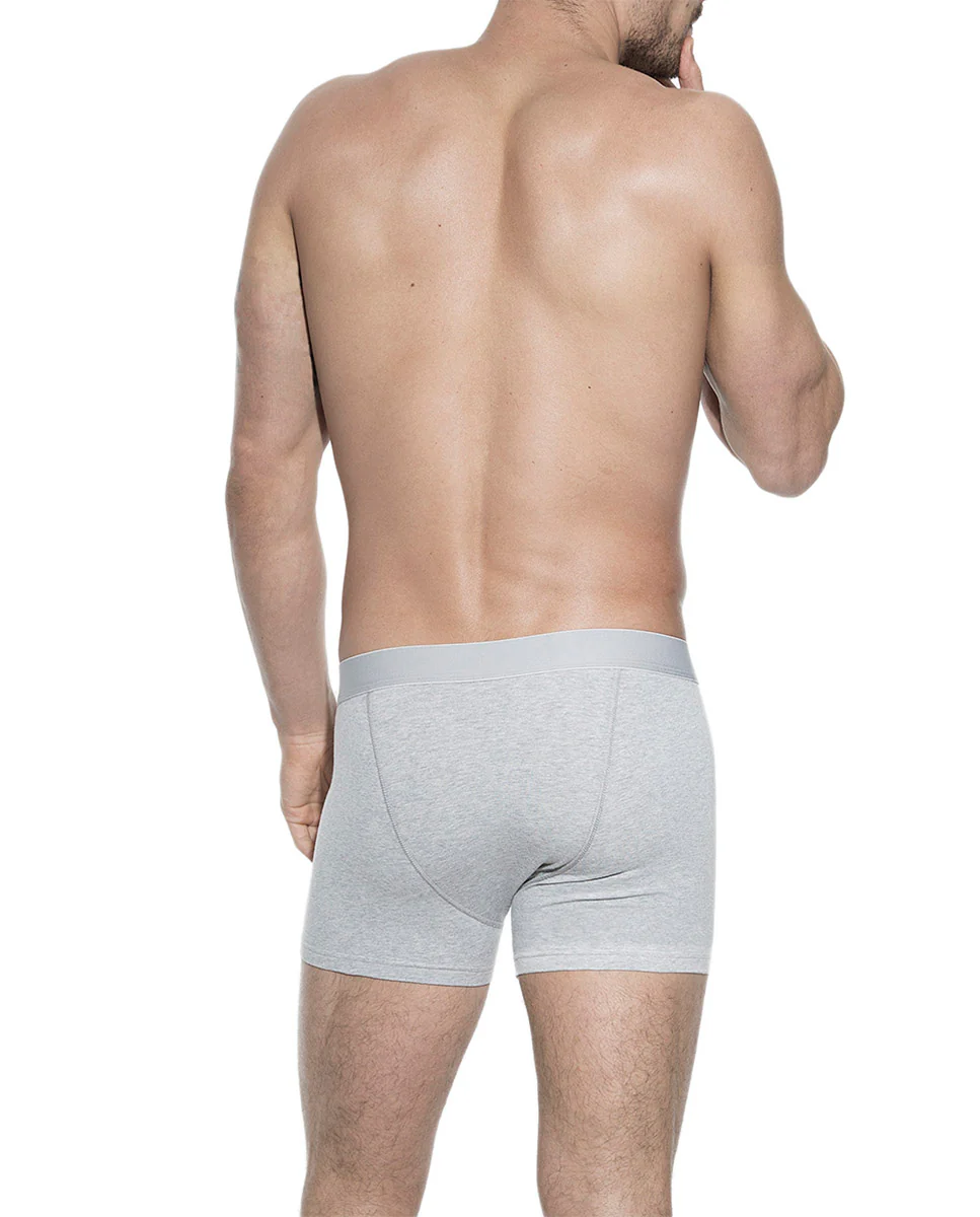 Pack de 3 bóxers algodón orgánico grises melange - Image 4
