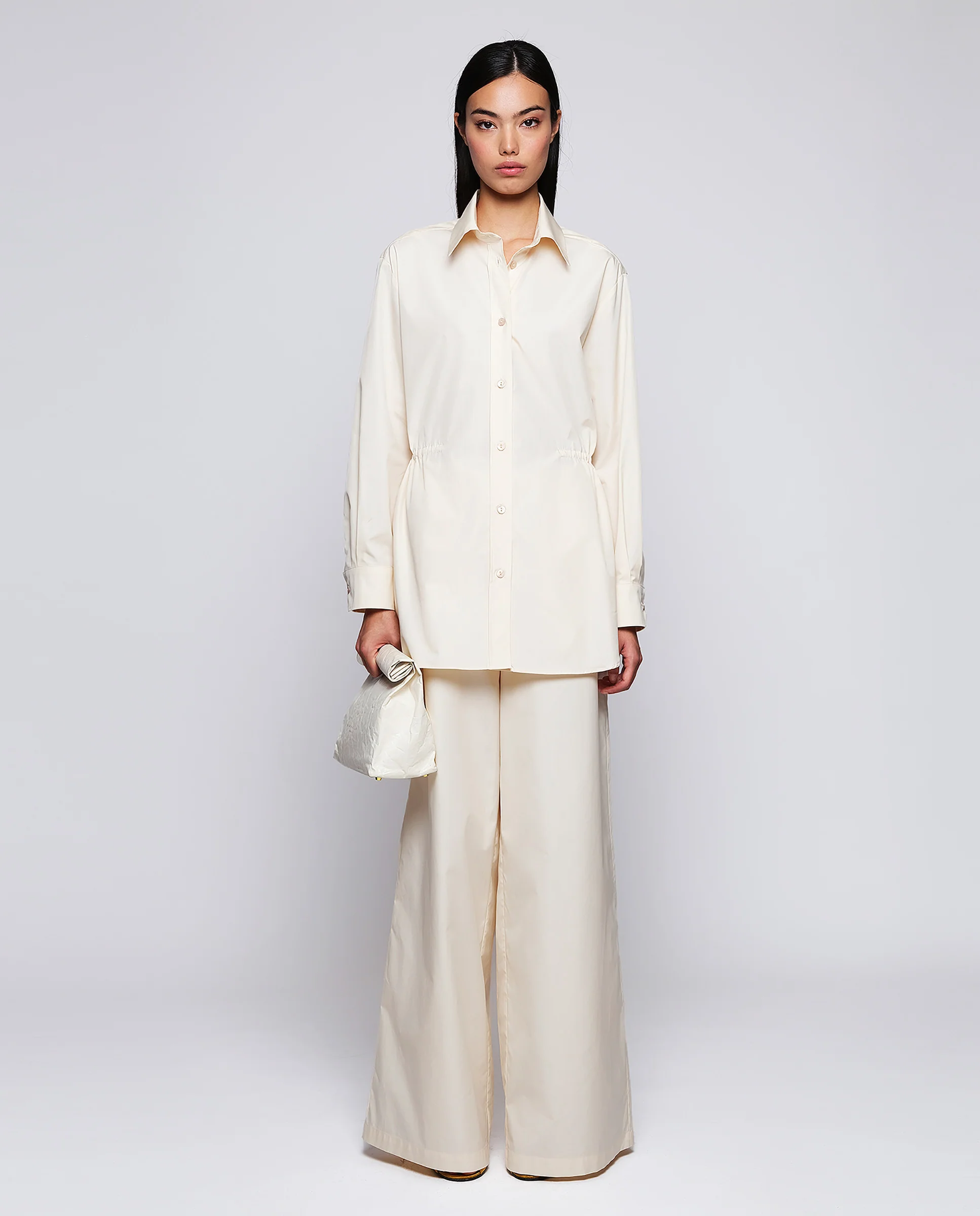 Camisa beige de algodón - Image 3