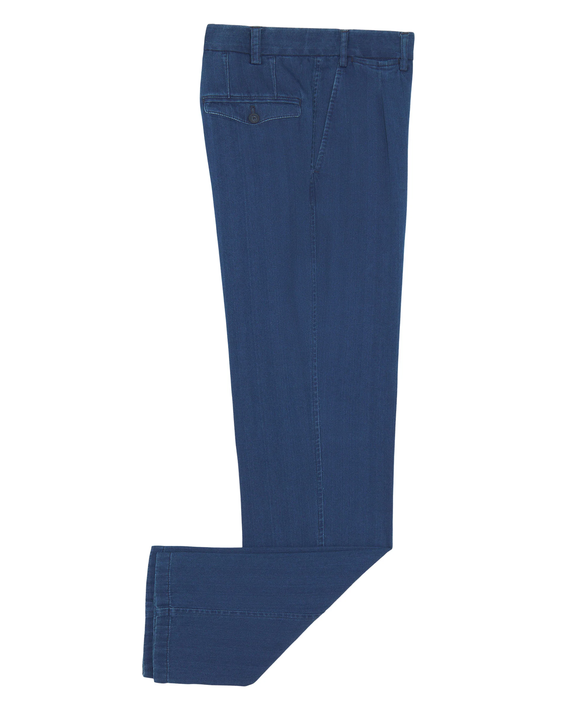 Pantalón casual azul oscuro espiga - Image 4