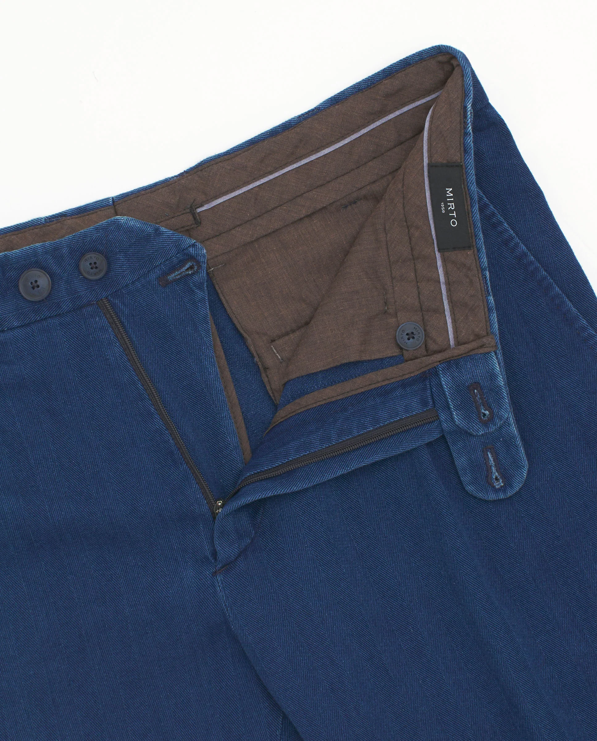 Pantalón casual azul oscuro espiga - Image 5