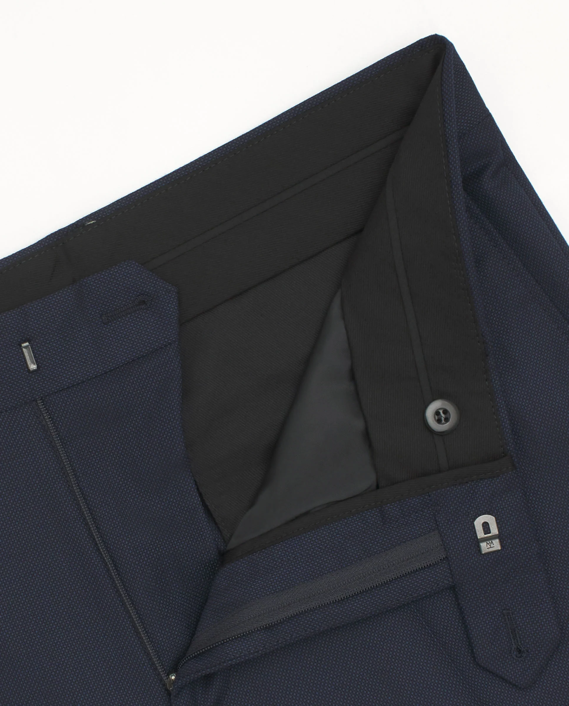 Traje azul royal de lana microestructura - Image 8